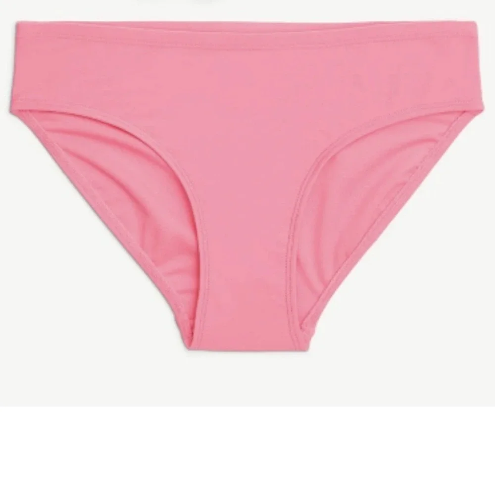 Justice Long Sleeve Rashguard with Bikini Bottom Swimsuit Medium 10 New Pink